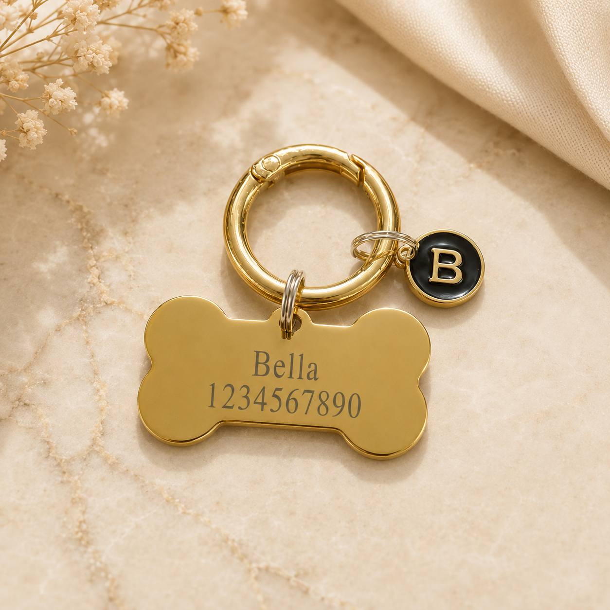 TEMU Personalized Engravable Pet Id Tag Suitable For - Name & Phone Number Collar Tag, Dog Id Tag With Your Pet' Name, Contact For Microchip Collars,