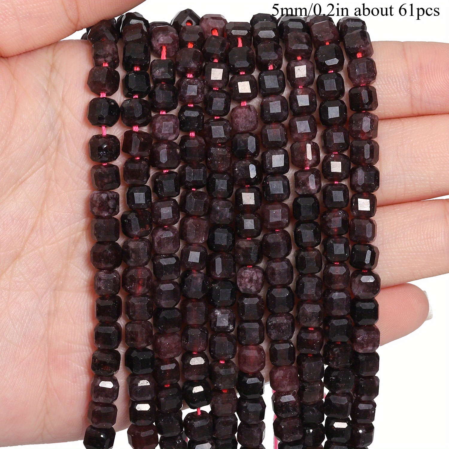 E-shop 5,7/7 mm facettierte () Lose Perlen - AAA Naturstein, facettiert, geeignet für Schmuckherstellung, DIY, für Armbänder, Halsketten, Ohrringe
