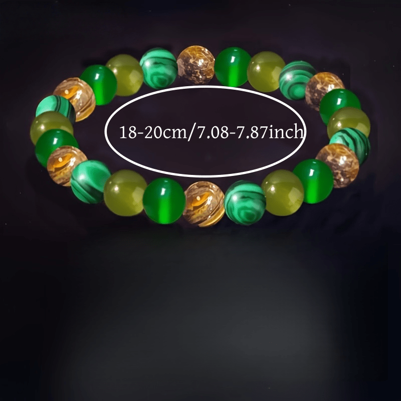 Natural Stone Bracelets Set, 9pcs Tiger's Eye & Jasper
