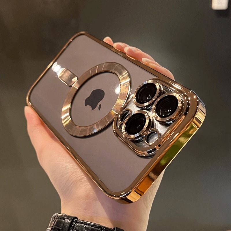 Capa de Celular: Capa Protetora de Luxo Magnética Transparente Resistente a Choques  2