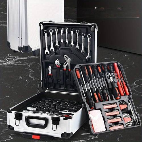 1 set tool combination car repair machine set manual home and automotive tools ratchet torque wrench screwdriver combination professional repair tool set