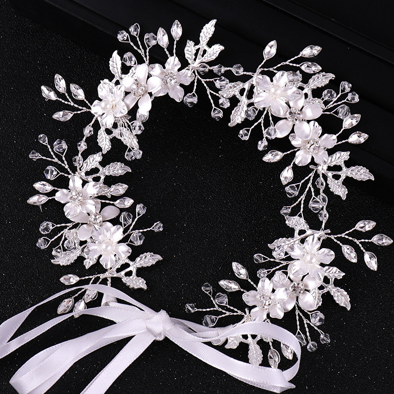 TEMU Hot Selling Leaf Hair Accessories Hand-woven Headwear Accessories Headband
