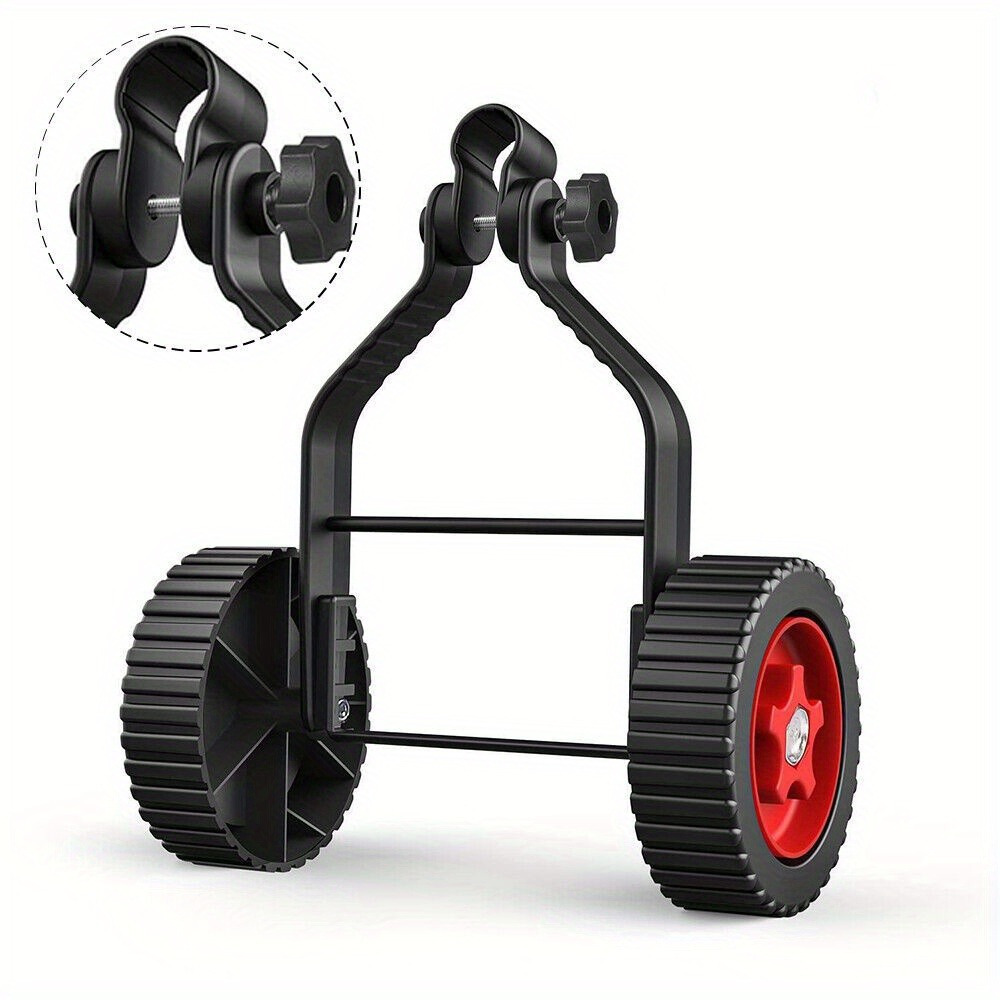 TEMU Roue de support universelle pour débroussailleuse à corde - Poulie réglable pour tondeuses à gazon électriques, remplacement rapide et facile,