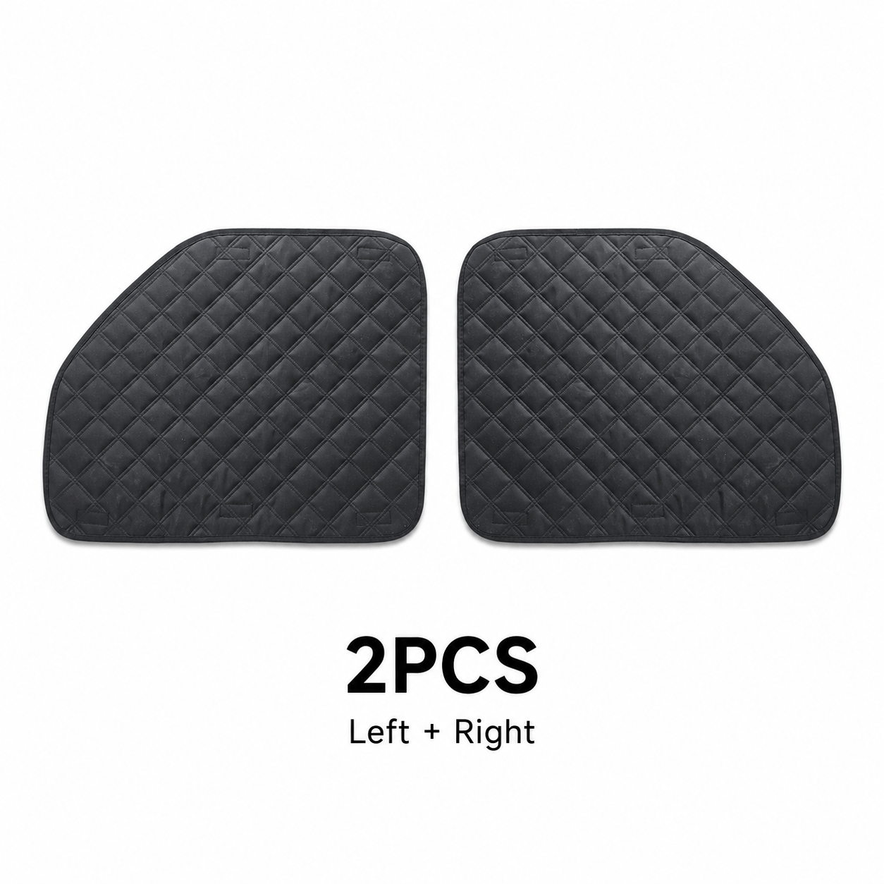 TEMU 2pcs/4pcs Heavy Quilted Dog Car Door Panel Protector, Suitable For Sedans, Suvs, Trucks - Anti-scratch And Stain Car Cover, , Washable Fabric,