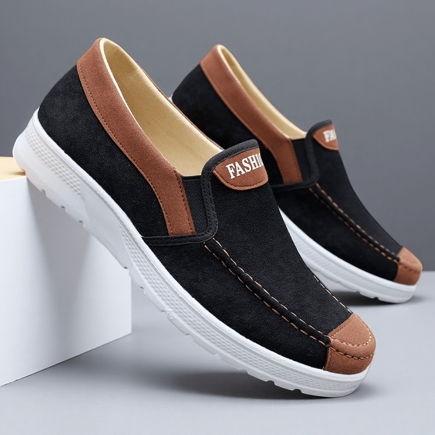 Sneakers, Men's Slip-on Trail Running Shoes, Skate Shoes. Men's Footwear for Outdoor Fitness