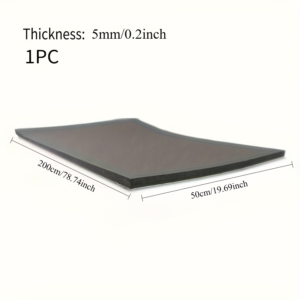 TEMU Coussin d'isolation auto-adhésif en mousse noire pour capot de voiture, conçu pour l'isolation acoustique et thermique, réduit efficacement le