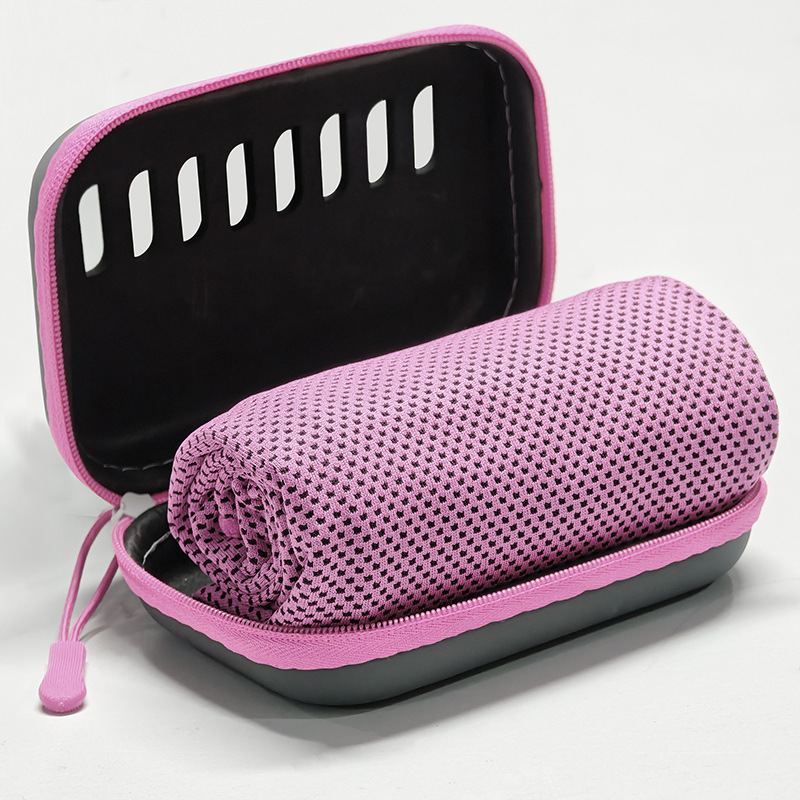 30x90cm Ice Feeling Towel, Fitness Sports Towel, Sweat-absorbent And Quick-drying, Cooling Towel, Eva Sports Towel Box