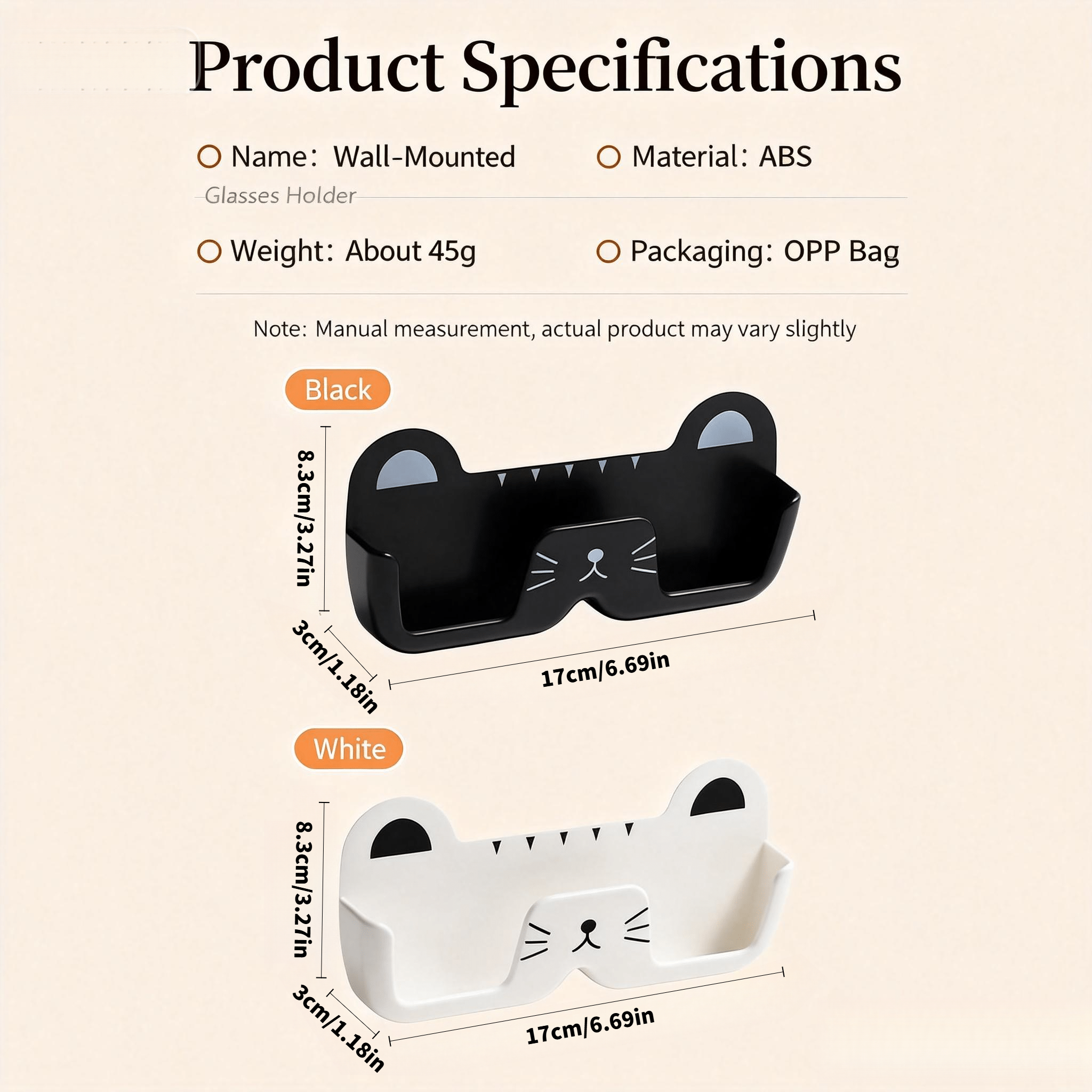 portable glasses storage box for cats wall mounted without drilling suitable for organizing reading glasses and glasses at home or   Product details 4