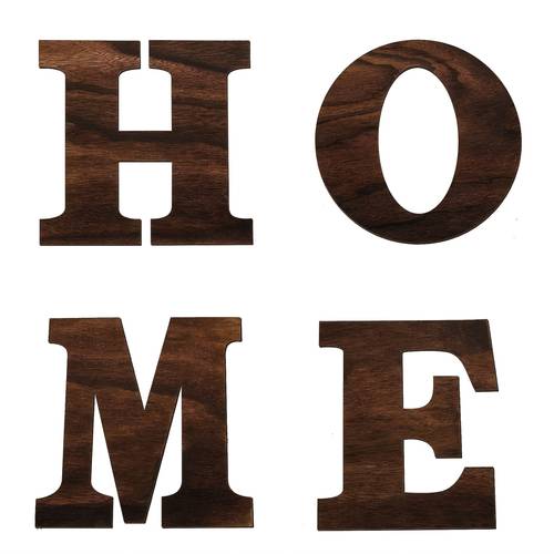 1pc rustic wooden home wall sign farmhouse 3d letter decor with safe rounded corners pre drilled holes suitable for living room kitchen entryway housewarming gift vintage decoration with english lettering no installation