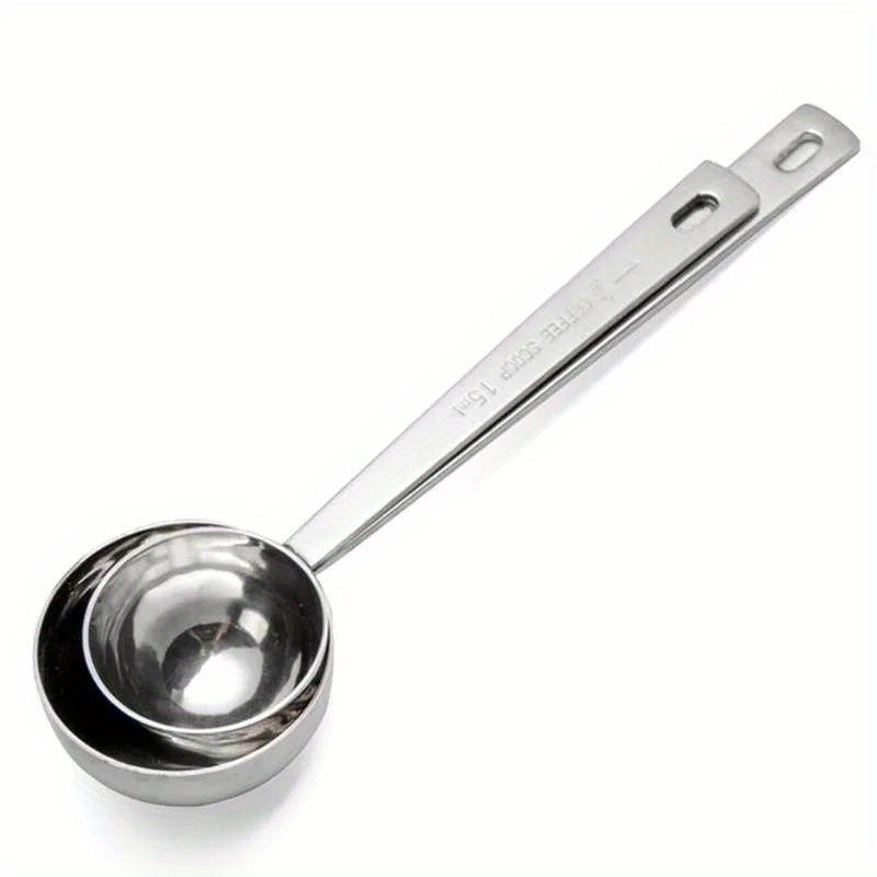 1pc   stainless steel measuring spoon set for coffee metal coffee scoop measuring   kitchen baking tool accessory details 5