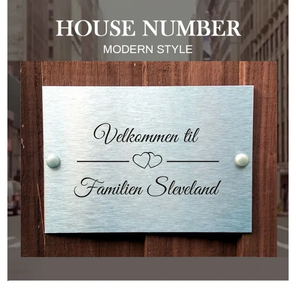 TEMU Custom 5 Sizes Available, Personalized Family Name Door Sign With Elegant - Customized Welcome Sign For Modern Homes, "welcome Til Family