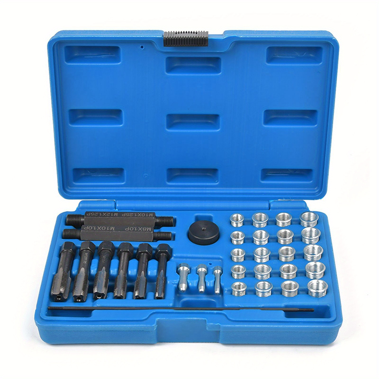 2-Piece Spark Plug Re-Thread Tap Set - M10/M12/M14/M18 For Damaged Thread Repair