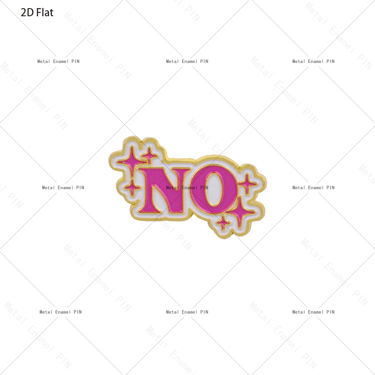 TEMU 2d Flat, 1pc Dmlsky 1pc Pink Glitter Enamel Pin Suitable For Backpacks, Jackets, Hats - Sparkle Star Brooch Badge With No Text, Flat Lapel Pin