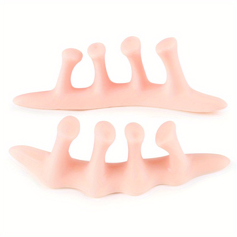 1 Pair Of Toe Separators, Soft-type Big Toe And Toe Separators, Suitable For Day And Night Wear On Toes
