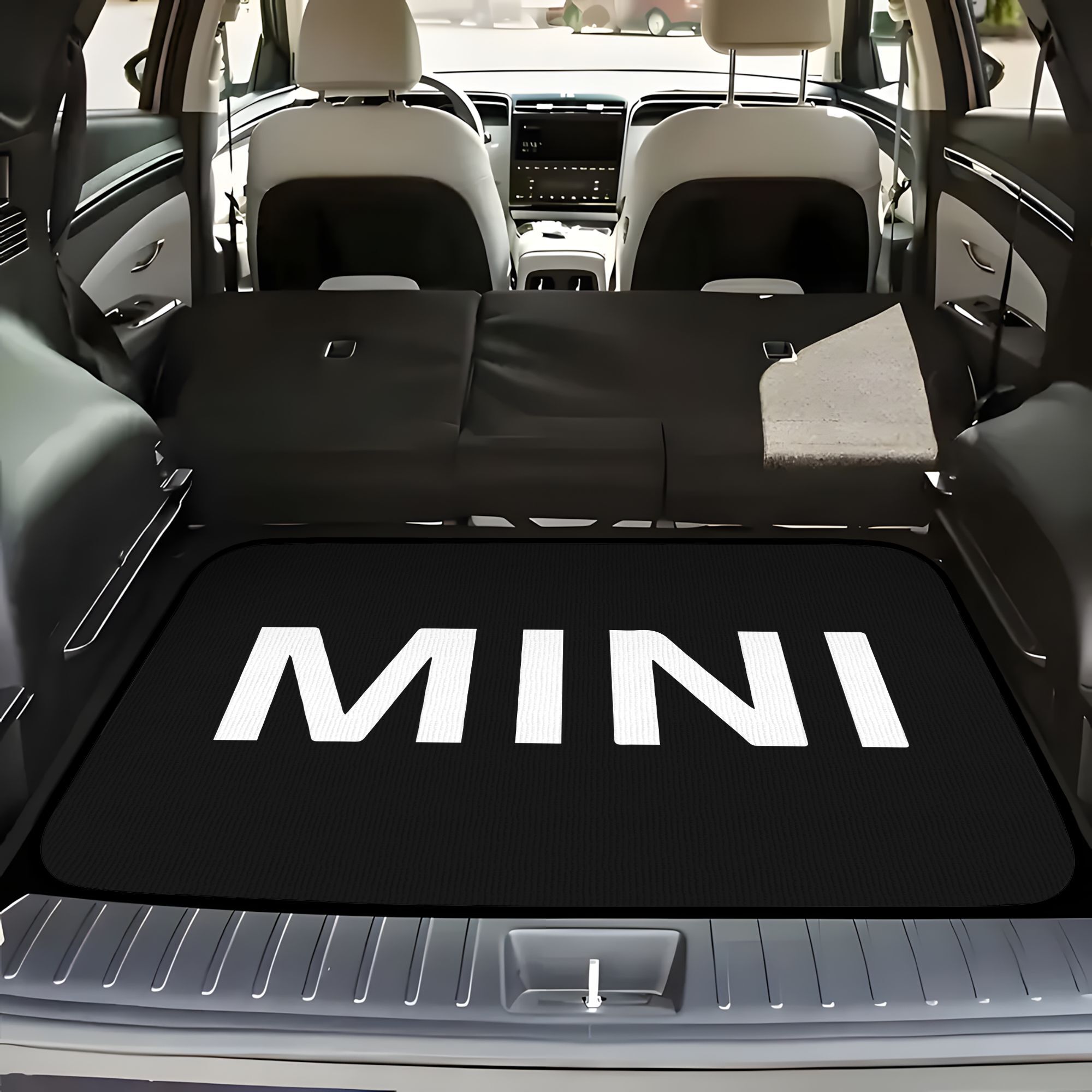 TEMU Forro de alfombrilla de carga de 1 pieza, tapete de maletero con estampado de mini , protector de maletero de coche para vehículos, duradero,