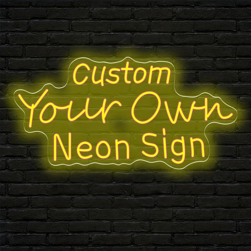 Personalized Custom Text LED Neon Light, USB Powered