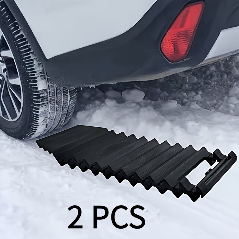 

2pcs Portable Car Wheel Snow Traction Pads - Non-slip, Easy , Traction Board