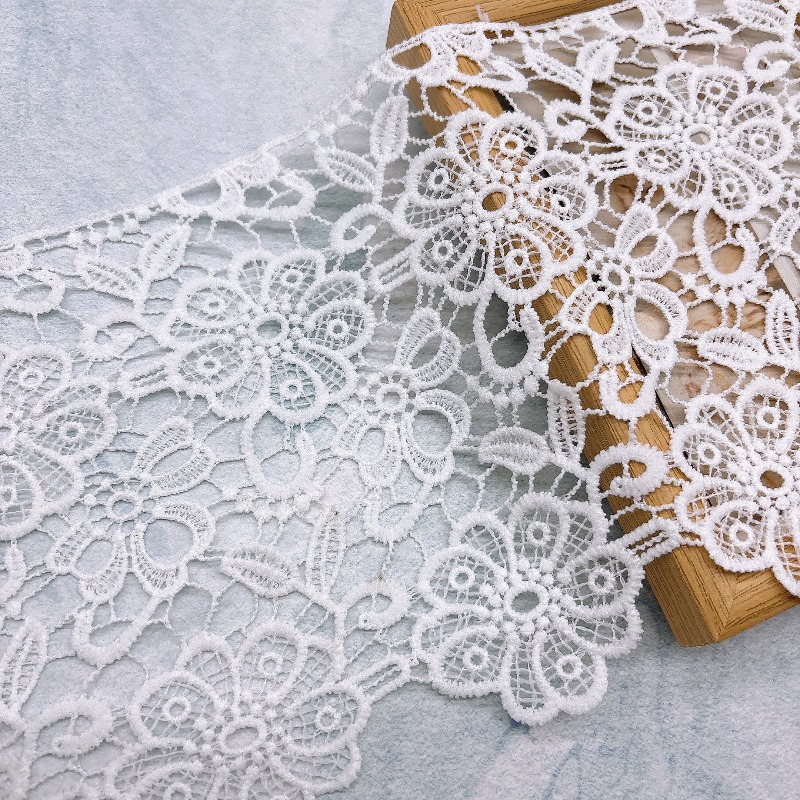 TEMU Pizzo traforato , pizzo ricamato per orli delicati di indumenti , accessori fai da te a per abiti da sposa, per tende e scarpe/, decorazioni per