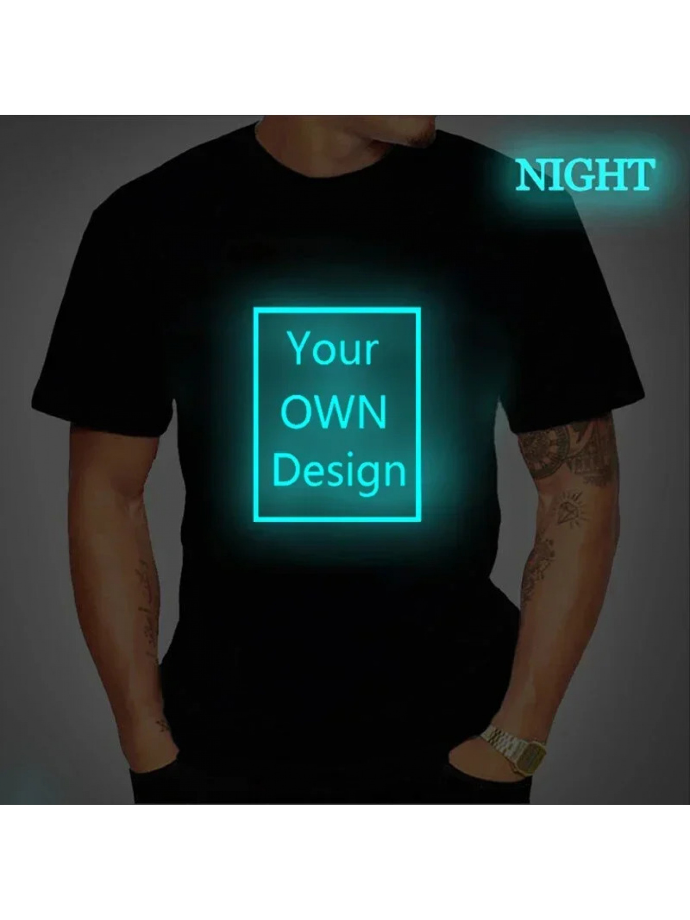 glow in dark clothing sold on Temu United States