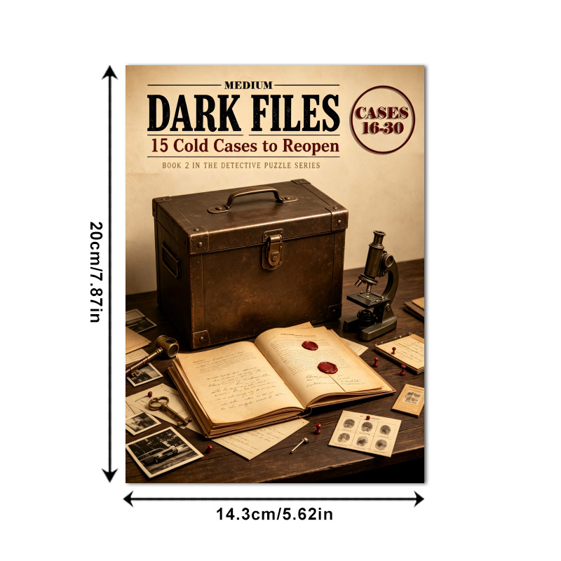 Unsolved Case Detective Game, Medium Difficulty Mystery Challenge