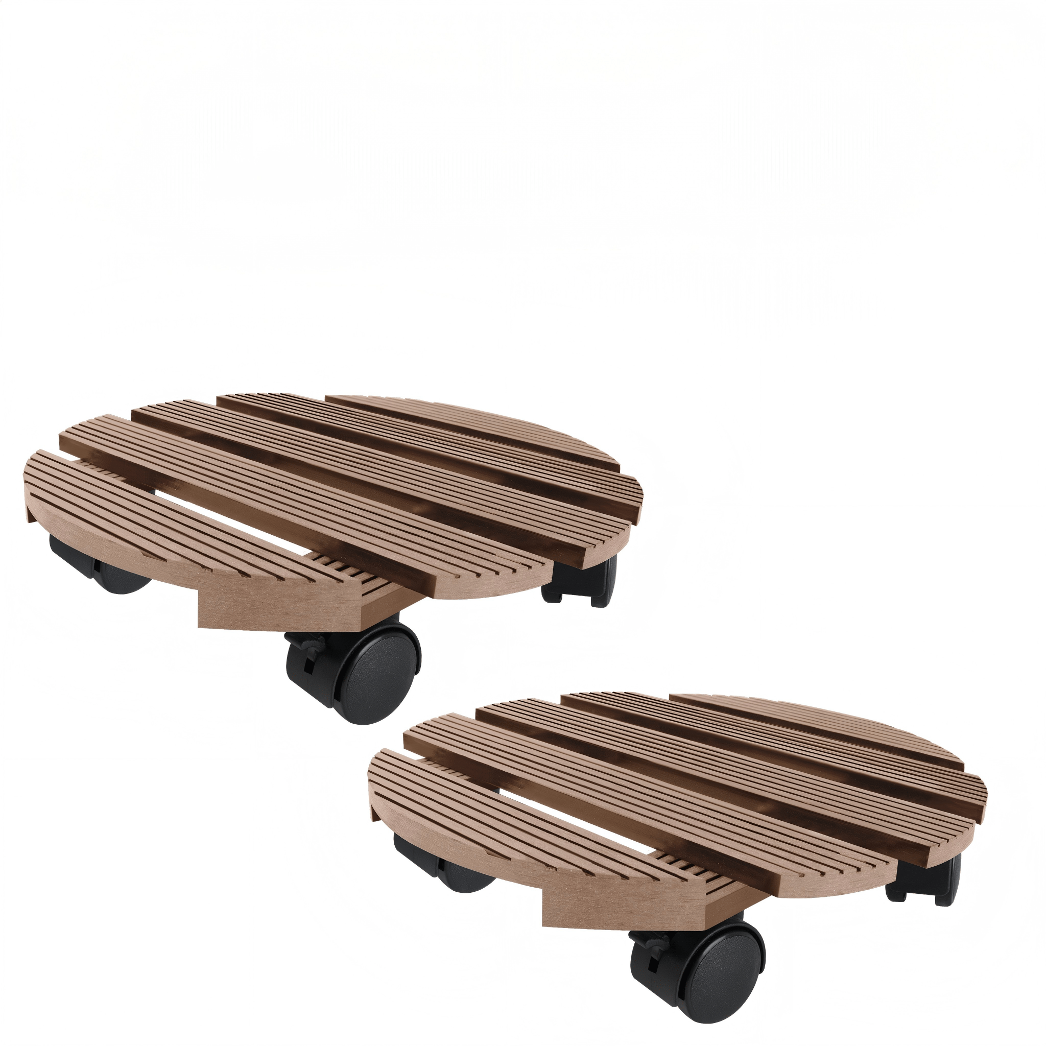 TEMU 2pcs Flower Tray, Rolling Plant Tray, Flower Tray, Flower Pot Cart, Plant Transportation Aid, With A Load-bearing Capacity Of 100 , Suitable For