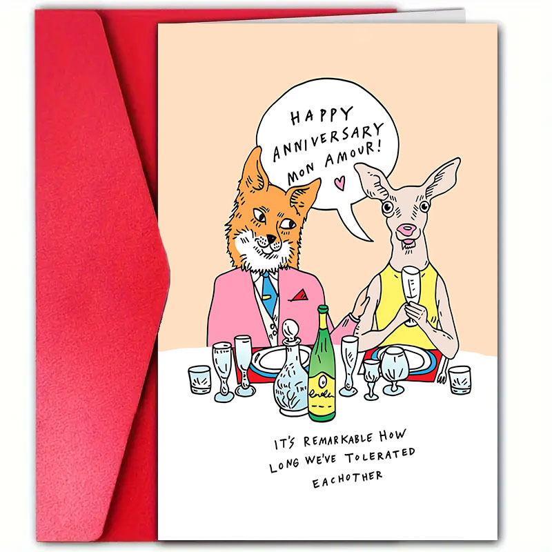 Funny Anniversary Card - "5 Stars Would Marry Again" - For Husband/Wife Birthday Valentine's Day