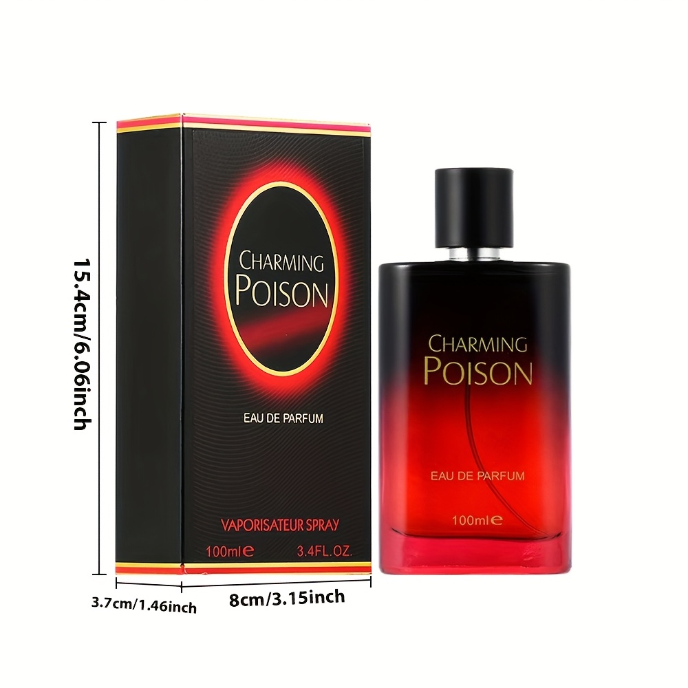 Charming Poison Women'S Eau De Toilette, Offers Enduring Floral And Fruity Aromas, Including Grapefruit, Citrus, Rose, Jasmine, Musk, And Patchouli. It Boosts Allure And Self-Assurance. Housed in an Elegant Gradient Bottle