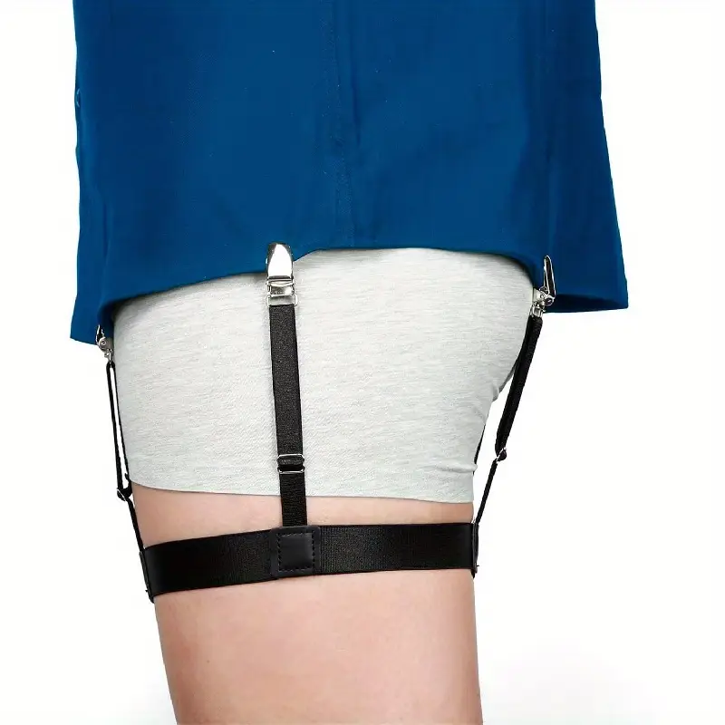 male garter belt for dress shirt Shirt Stay Belt Tucker Garters Shirts for Men Guard Men's Women's