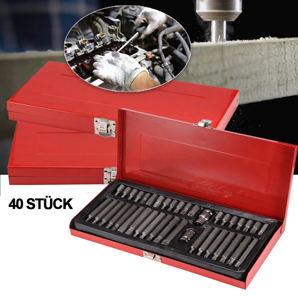 40pcs Star Batch Combination Screwdriver, Auto Repair Tool, Screwdriver Socket, Screwdriver Head, Hex Wrench Set, Without Battery