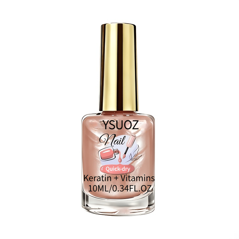 TEMU High- Nude Nail Hardener - 0.34 Oz Nude Nail Polish, Quick-dry Formula That Requires No Curing, Applies , Strengthens Nails, Enhances Shine, Provides Effect, And Has A Long-lasting Formula