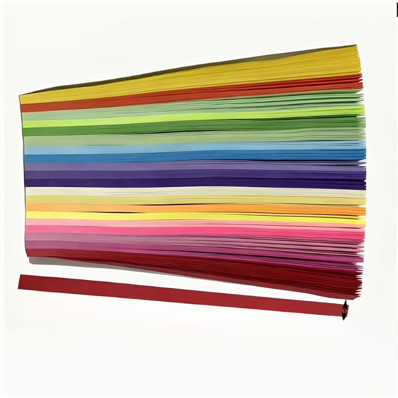 E-shop 300 Stück Zufällige Farbe Glänzende Papierketten, geeignet für Scrapbooking, Partydekoration, Geschenkverpackung - Pink, , Neonfarben - Lange