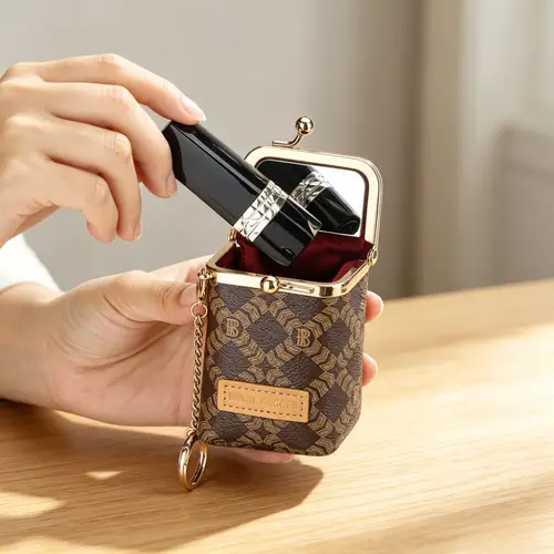 Pvc Change Lock kiss lock wallets for women sold on Temu United States