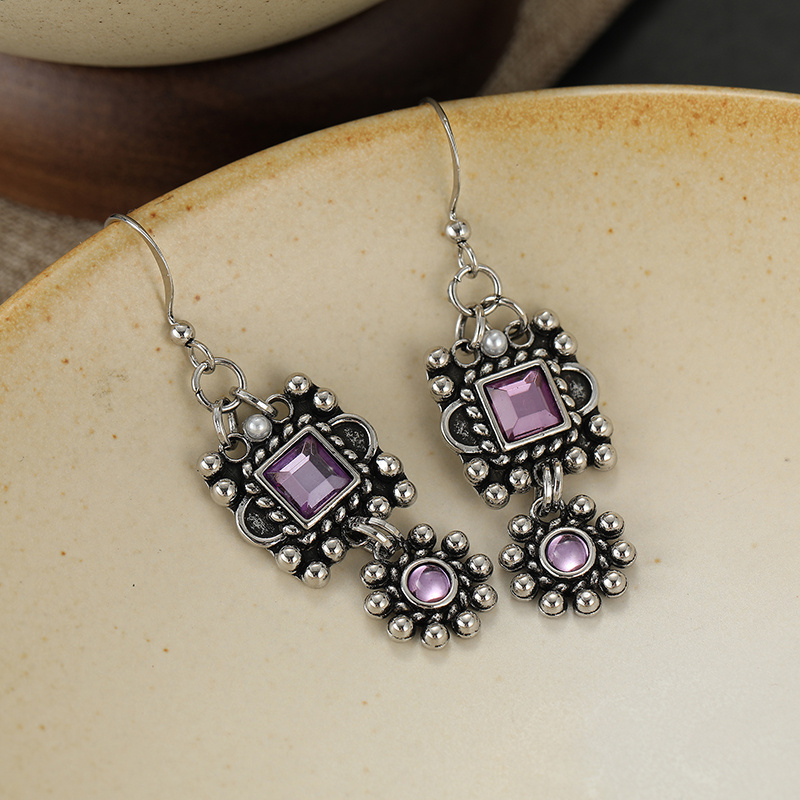 Bohemian Ethnic Style Geometric Draped Earrings