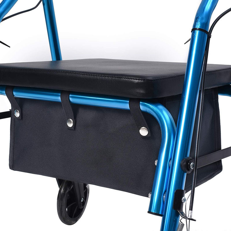 1 large rollator walker basket four wheel rollator walker basket under seat roller bag reusable basket suitable for women men and the elderly Product details 2