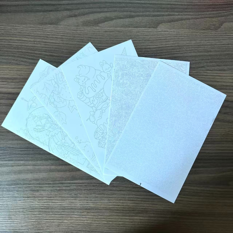 55-Page Art Tracing and Coloring Book with Pen