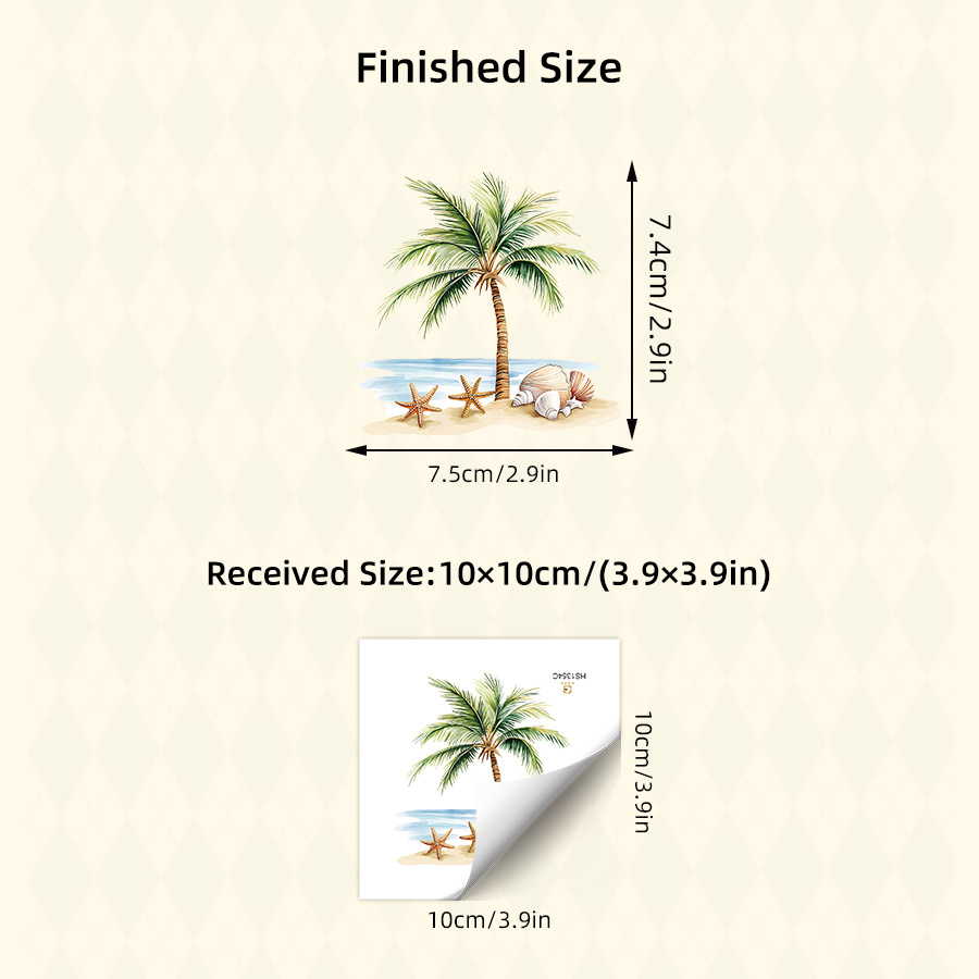 1pc Summer Beach Vacation Decor Switch Sticker - Pvc Self-adhesive Decals - For Bathroom Decor /holiday Bedroom Decor/entrance/ Home Decoration & Birthday Present