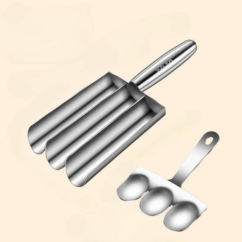 E-shop 1 Stück Hochleistungs-Fleischbällchenformer – Antihaft-Edelstahl, 3-Fach-Design für runde Fleischbällchen und gleichmäßige Portionen – Robuste