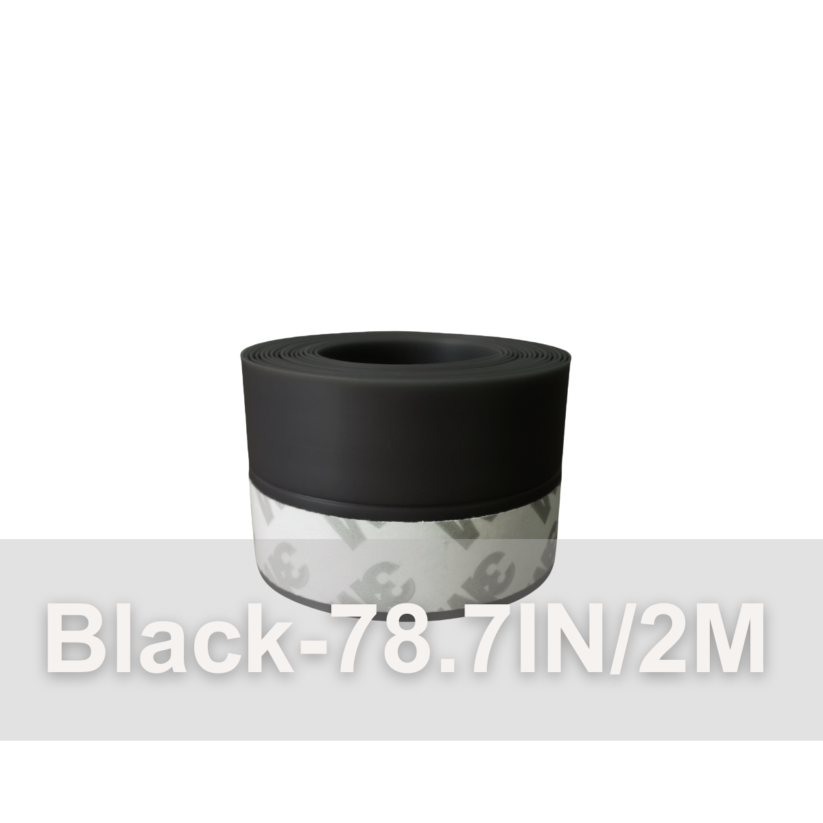 TEMU 2m/78.7inch Self-adhesive Door Bottom Seal Strip - Thick Rubber Filler For Draft Proofing & Noise Reduction On Glass & Wooden Doors,
