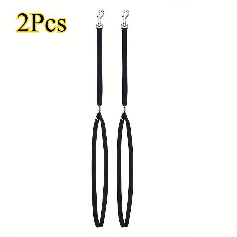 TEMU Ensemble de maintien pour toilettage de chien 2 pièces, anneaux, grandes pinces, corde de sécurité réglable en nylon robuste pour table de