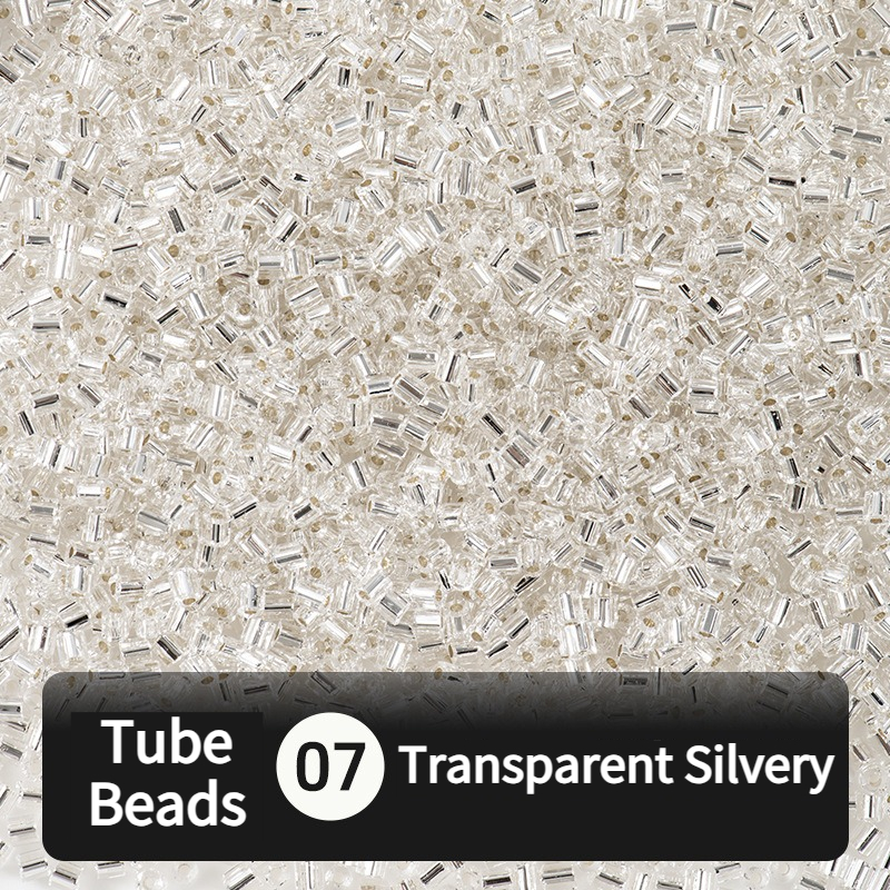 680pcs Hex-Cut Tube Beads for Beading & Jewellery Making