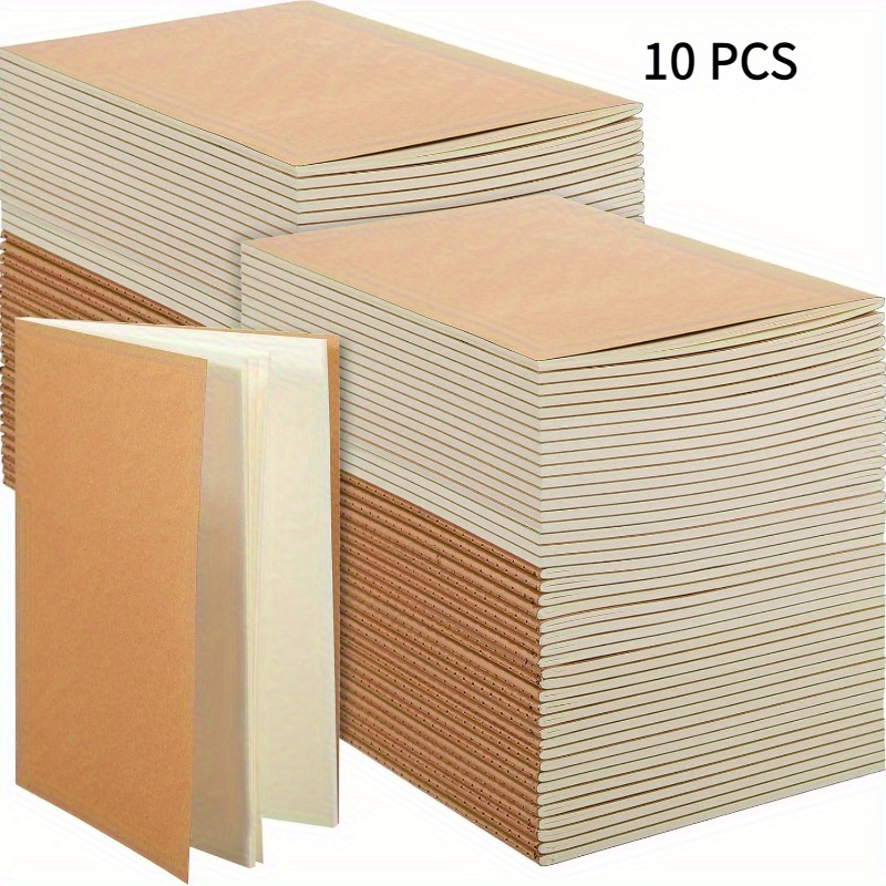 10 pack a5   paper notebooks soft cover 72 pages 36 sheets lined blank pages for sketching journaling office use and writing   durable high quality