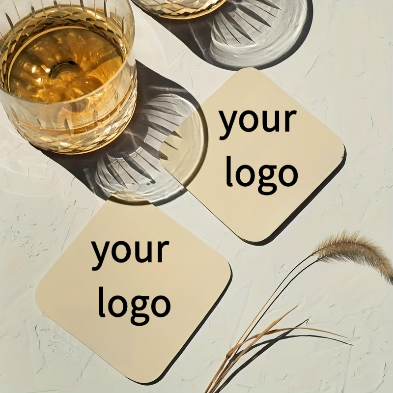 Custom Double-Sided Disposable Paper Coasters