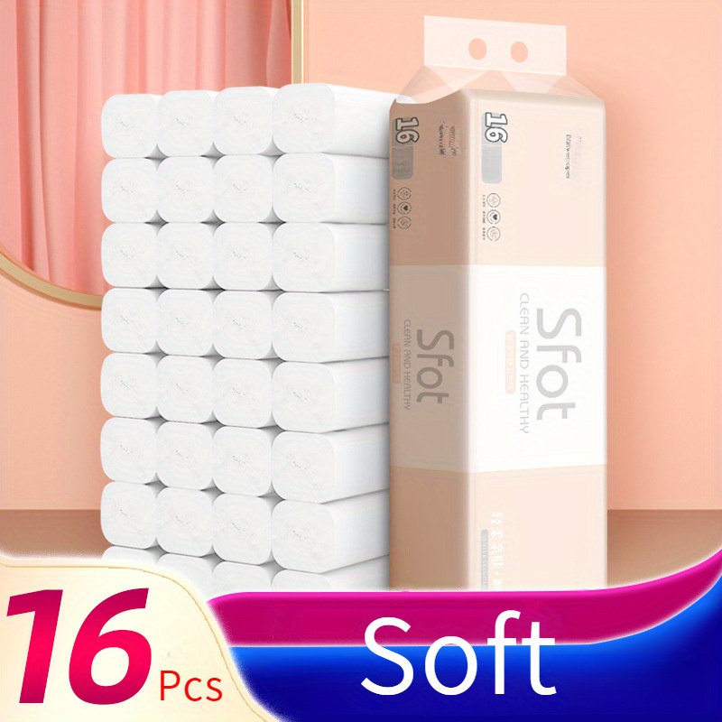 

16-pack Towels, Water-absorbent, No , For Home Use, Roll, Suitable For Normal Skin Type