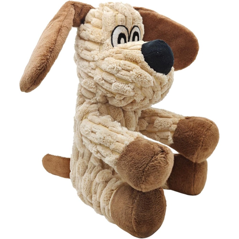 Image of Big Dog Toy Plush Squeaky Interactive Chew Toy For Large Small Dogs Puppies - Durable Stuffed Animal With Crinkle Paper Tug Of Indoor Outdoor