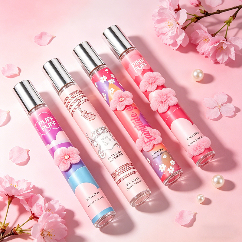 Image of 35ml*4, Gourmand Perfume, Women's Perfume, Perfume Set, Elegant And Romantic Feminine Scent, Suitable For Daily, Office, Travelling- Gift For Girlfriend And Mother, Suitable For All Kinds Of