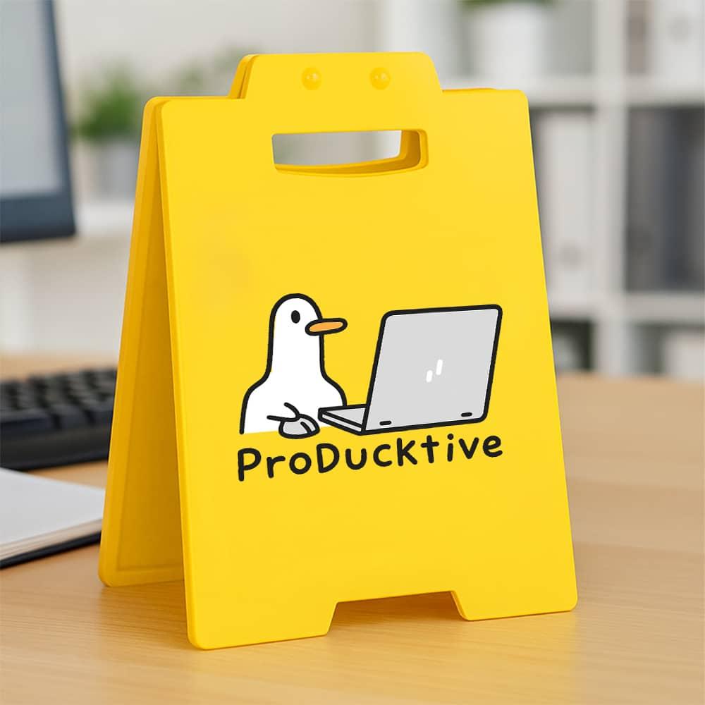 TEMU Centerpieces Cute Duck With Laptop Design, Cute Desk Decor And Office Accessories For Women, Funny Gift For Home Office, Cubicle Decor, Office