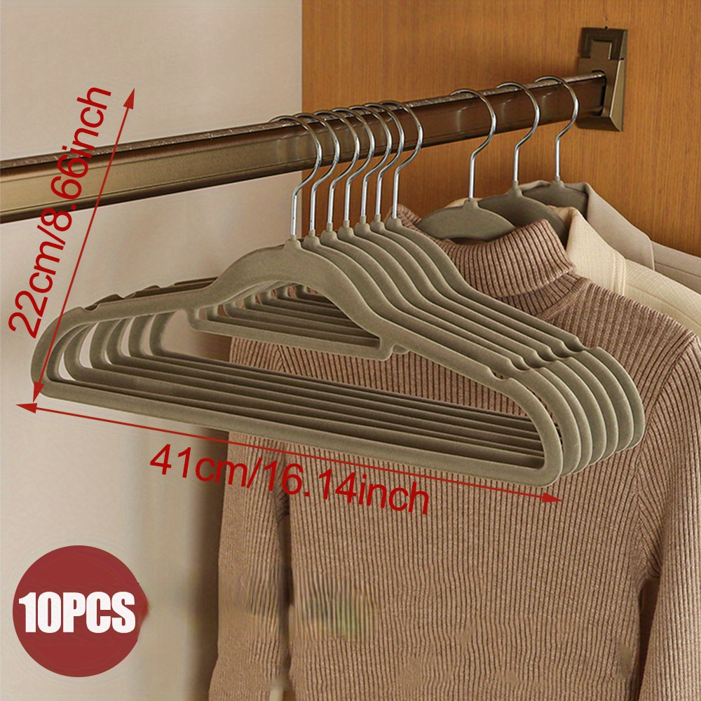 10  velvet non slip clothes hangers with tie bar heavy duty 360 rotatable hooks for coats more details 2