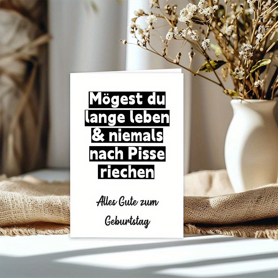 Peachy Antics Lustige Geburtstagskarte Für Erwachsene – Freches Glatzen-Motiv, Inkl. Umschlag, Für Humorvolle Grüße