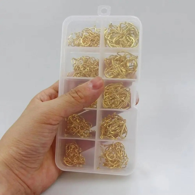 TEMU 300 Pezzi Set di Ami da Pesca con Scatola di Plastica, 12 Misure