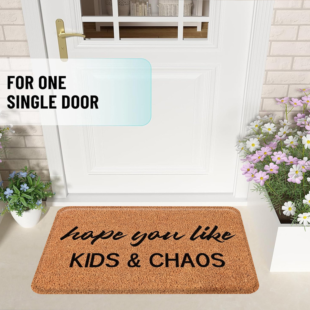 TEMU 1pc Kids And Doormat - Entrance Rug - Soft Thick Fleece Carpet, Non-slip Backing, Living Room Carpet, Decorative Mat, Door Mat, Bedroom Mat,